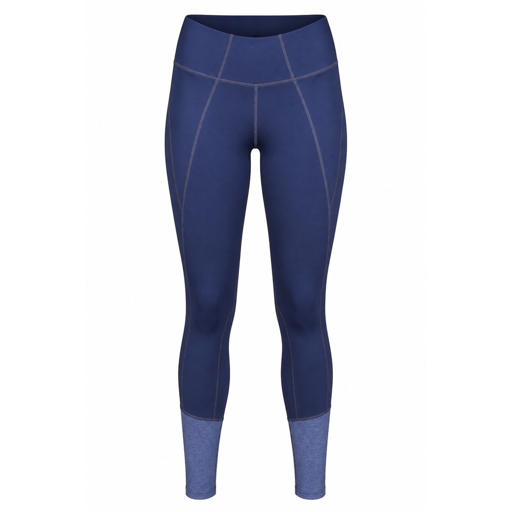 Athleta Womens Navy Blue Colorblock High Rise Leggings Size S Inseam 28